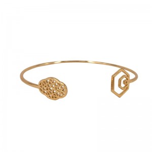 Begonia bloem open armband