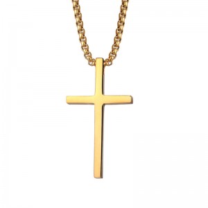 Eenvoudige temperament cross ketting