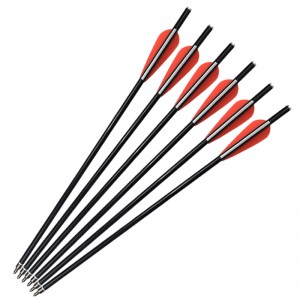 ELONG OUTDOOR 117011 16INCH OD8MM 8031 ​​Glasvezelbouten Boogschieten Jagen met Crossbow Bolt