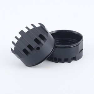 Custom Extrusie CNC Machining Geanodiseerd Ronde Aluminium Hittegootsteen Aluminium Zwart LED-profiel Heatsink