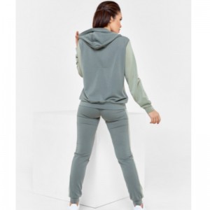 Gebreide zip-sweatshirt met capuchon en zakken