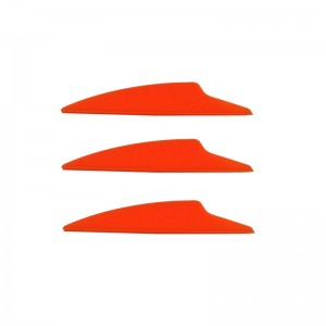 Nika boogschieten 170019 2.5 inch dolfijn TPU vaan voor boogschieten allerlei pijl schieten