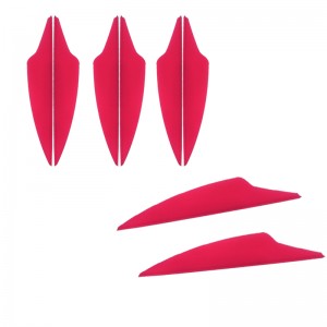 Nika boogschieten 170019 2.5 inch dolfijn TPU vaan voor boogschieten allerlei pijl schieten