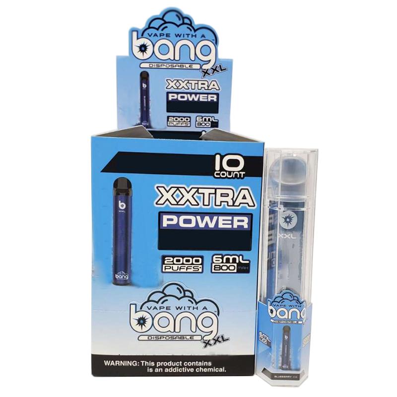 Bang XXL Wegwerp Vape Pen Elektronische Sigaretten Apparaat 800mAh Batterij 6 ml Pods Lege Originele Dampen 2000 Puffs Kit Groothandel