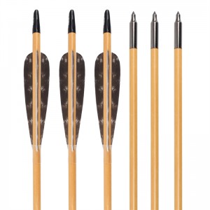 ELONG OUTDOOR 117025-01 OD8MM 32Inch Houten pijl Boogschieten Traditionele boog schieten