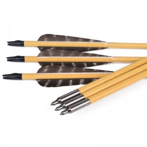 ELONG OUTDOOR 117025-01 OD8MM 32Inch Houten pijl Boogschieten Traditionele boog schieten