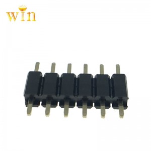 2.54mm 6P Single Row PIN-kopteksting Geplateerd messing Contact