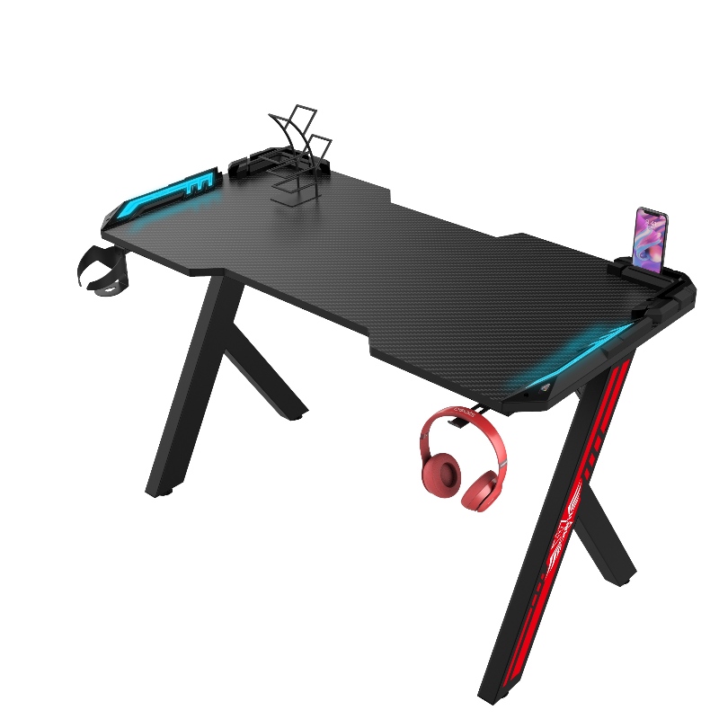 R-vormige gamingtafel