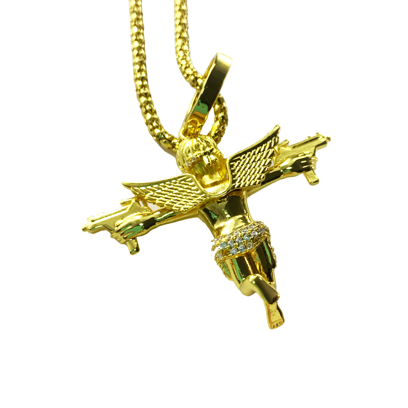 Uzi dubbele pistool angel hanger ketting