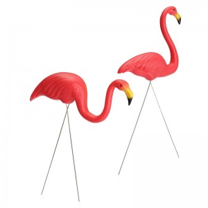 Roze flamingo plastic yard tuin gazon kunst ornamenten retro speelgoed decor