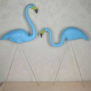 Simulatie plastic blauwe flamingo vogels tuinieren dier decoraties outdoor benodigdheden