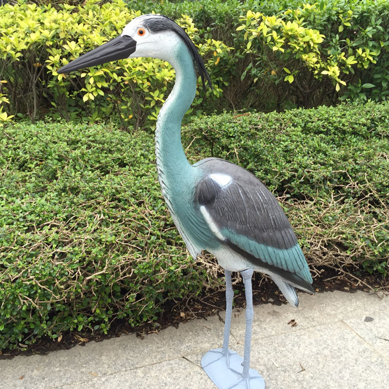 Blue Heron Foy Plastic Yard Garden Gazon Art Ornaments Decor