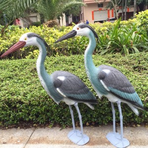 Blue Heron Foy Plastic Yard Garden Gazon Art Ornaments Decor
