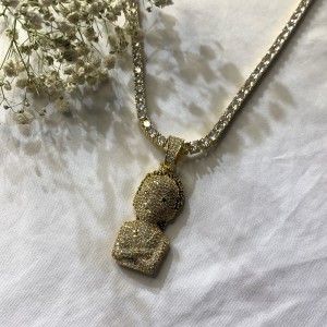 Zirkoon Solid Explosive Girl Head Hip Hop Hanger