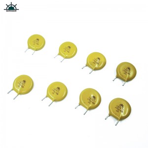 Fabrikant China bestond producten, geel gesneden korte knik MOV-weerstand14mm 14d471 470V varistor mov