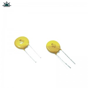 China Originele fabrikant, geel Silicon MOV 20mm 20D681 680V ZOV Varistor MOV voor overbelastingbescherming