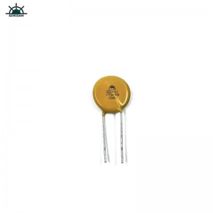 China ODM Electronics Componenten, Geel MOV 20mm HVR20D681K Zinkoxide-varistor voor voedingsapparatuur