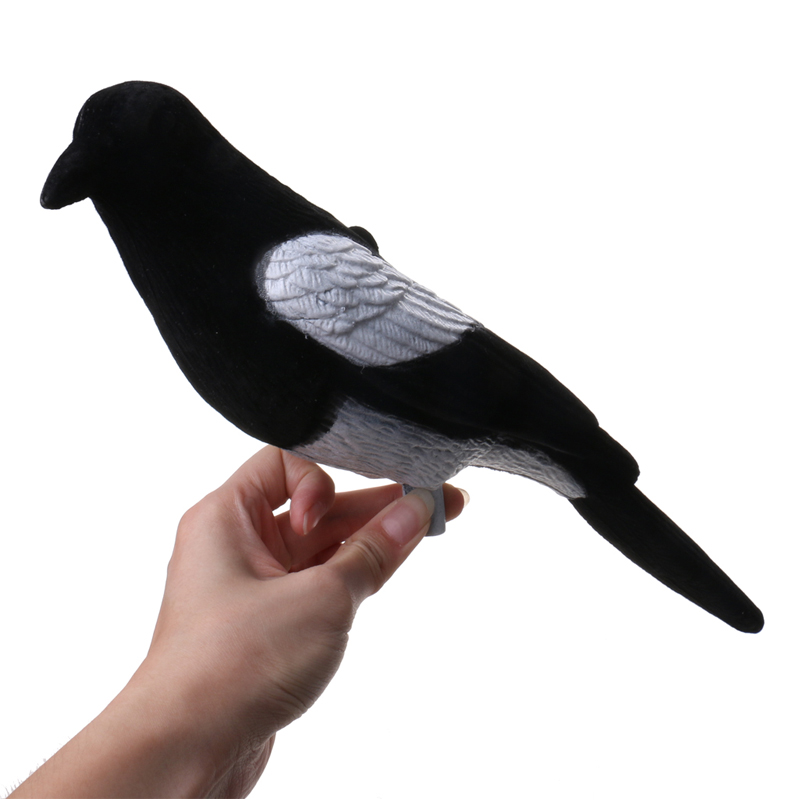 Plastic Vlokkende Magpie Decoy Aas Schieten Trap Recoying Hunting Decoy Bird voor Outdoor Hunting Accessoires