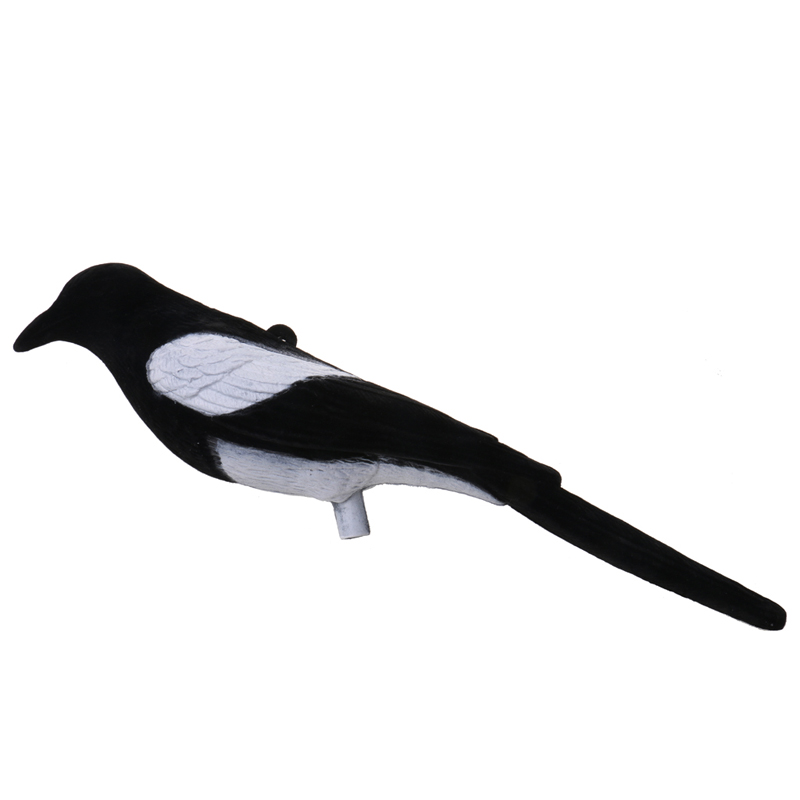 Plastic Vlokkende Magpie Decoy Aas Schieten Trap Recoying Hunting Decoy Bird voor Outdoor Hunting Accessoires