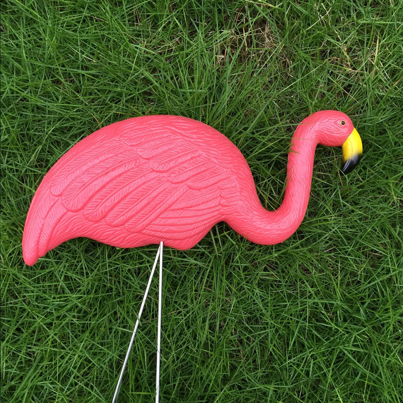 Plastic simulatie flamingo baby decoratie outdoor tuin ornamenten hars flamingo beeldjes tuin festival bruiloft tuinieren decor