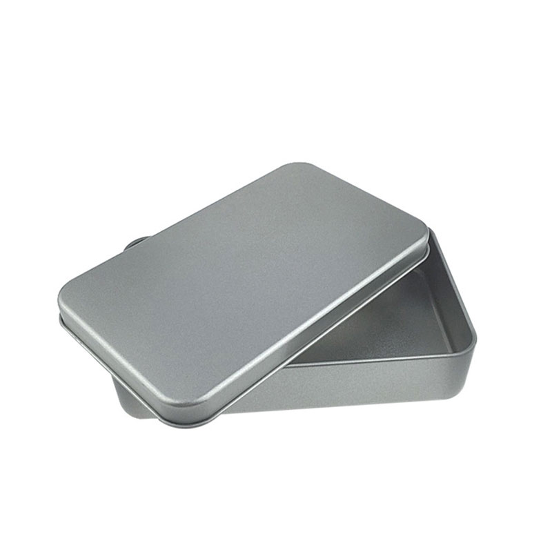 Frosted Metal Packaging Doos Rechthoekige Cosmetische Borstel Blikdoos 150 * 90 * 30mm