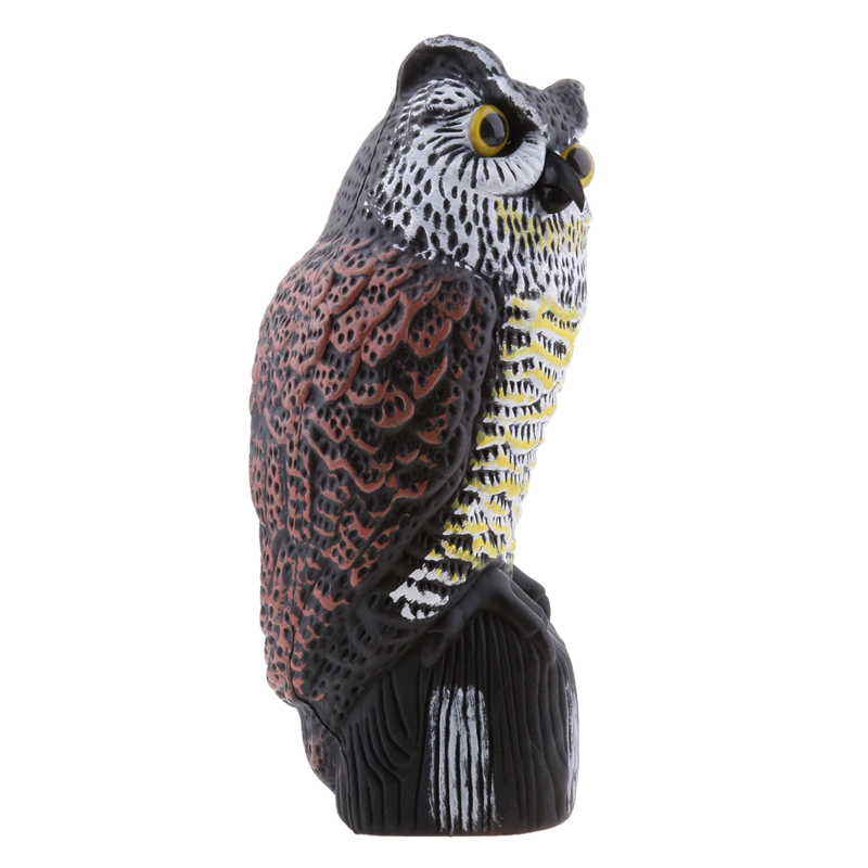 36cm Plastic Tuin Ornament Owl Yard Scarer Realistische Cooy Tuin Decor