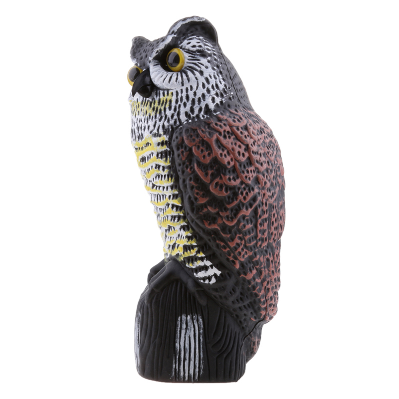 36cm Plastic Tuin Ornament Owl Yard Scarer Realistische Cooy Tuin Decor