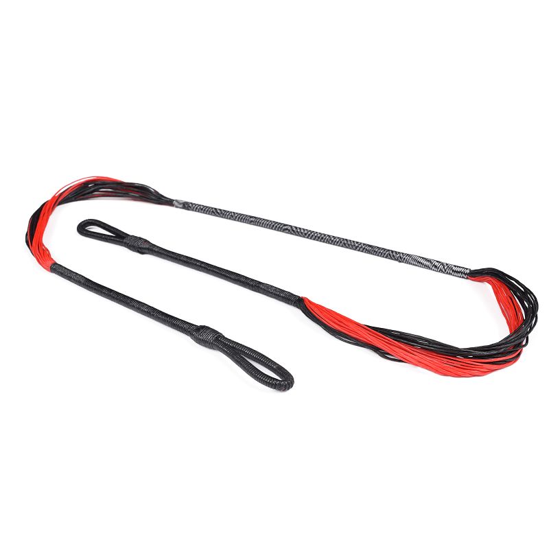 ELONL OUTDOOR 280110-01 26.6Inch 28 Strands Kruisboog String Rood Zwart Geschikt voor meer dan 150LBS recurve kruisboog