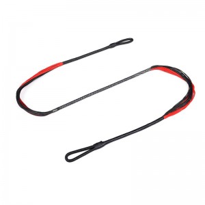 ELONL OUTDOOR 280110-01 26.6Inch 28 Strands Kruisboog String Rood Zwart Geschikt voor meer dan 150LBS recurve kruisboog