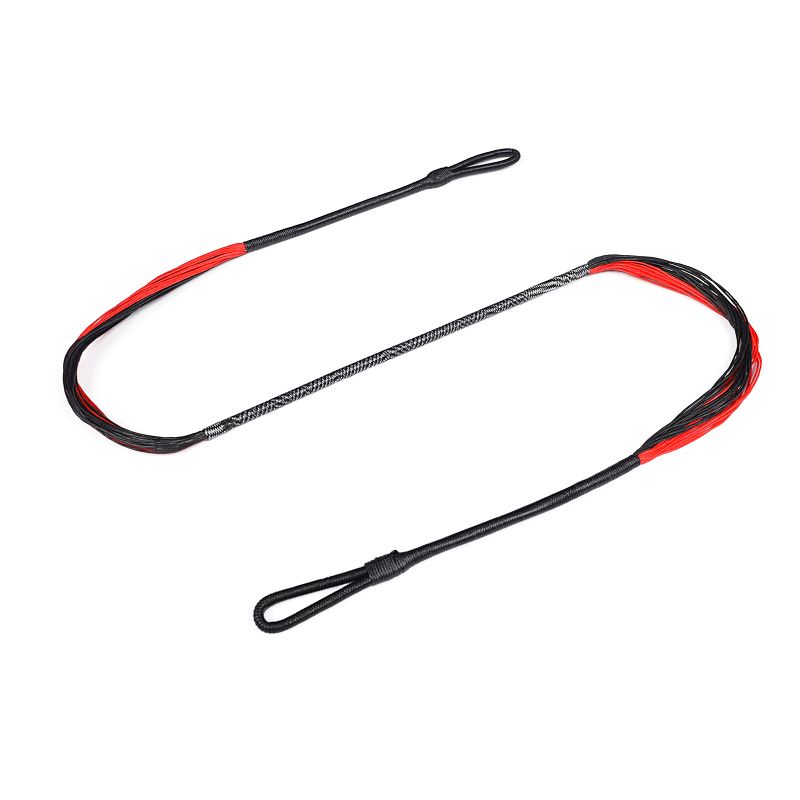 ELONL OUTDOOR 280110-01 26.6Inch 28 Strands Kruisboog String Rood Zwart Geschikt voor meer dan 150LBS recurve kruisboog