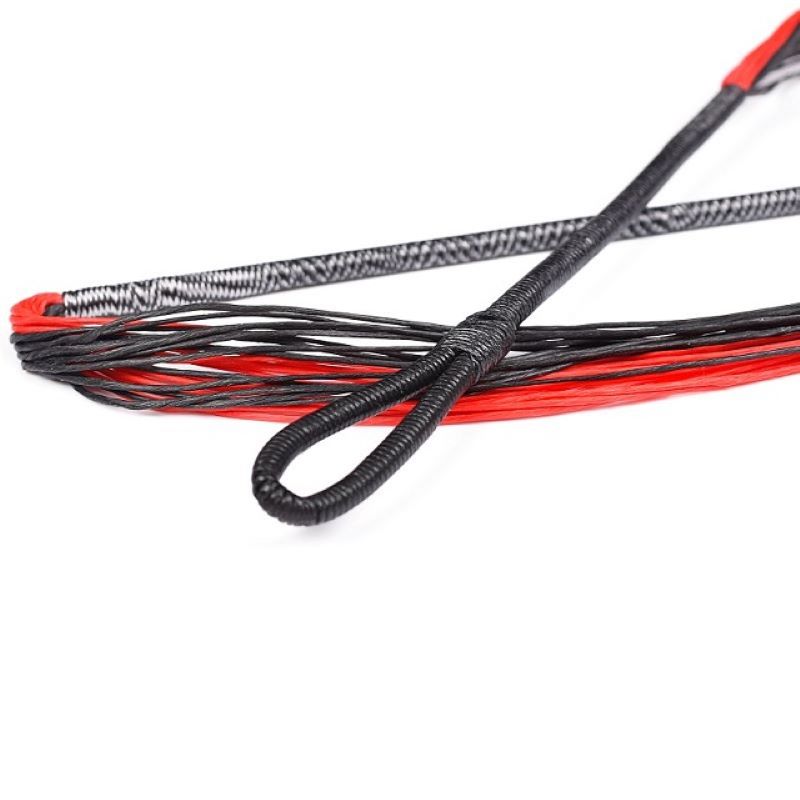 ELONL OUTDOOR 280110-01 26.6Inch 28 Strands Kruisboog String Rood Zwart Geschikt voor meer dan 150LBS recurve kruisboog