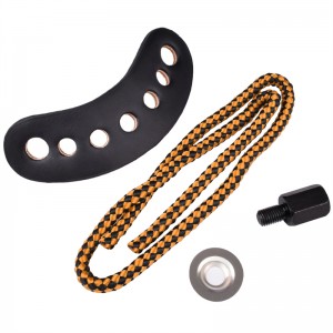 Elong Outdoor 470018 Pols Sling Oranje Kleur Lederen Metalen Grompen Boogschieten Compound Bow Shooting Equipment