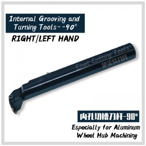 Emet Snijgereedschap, Aluminium Wielnaaf Machining, Interne/external Grooving en Draaitools, Diepe Grooving Turning Tools, Face Grooving Tools