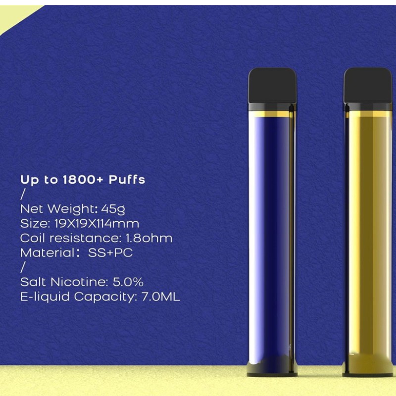 XXL Disposable POD-apparaat Sigaretten 1800 ZAKEN PRE-gevulde vape pen 7 ml cartridges 950 mah e-sigaretten