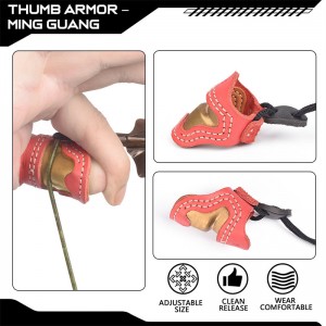 Elong Outdoor 420028 M Size Boogschieten Duim Ring Thumb Armor Handgemaakte Vinger Protector Duim voor Outdoor Shooting Accessoires Tabblad Tabrieken