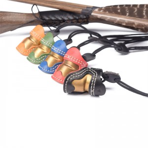 Elong Outdoor 420028 M Size Boogschieten Duim Ring Thumb Armor Handgemaakte Vinger Protector Duim voor Outdoor Shooting Accessoires Tabblad Tabrieken