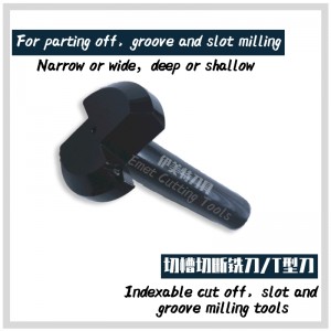 Emet Frees Tools Endmills Ball Neus/end Frees Gereedschap Gesneden, Sleuf en Groove Frees Tools met een schroefdraadaanpassing Dragende indexeerbare Inserts