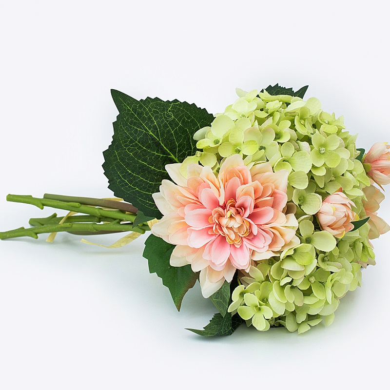 Hot koop Mooie romantische bruiloft tafel decoratie bruids boeket kunstmatige zijden bloem