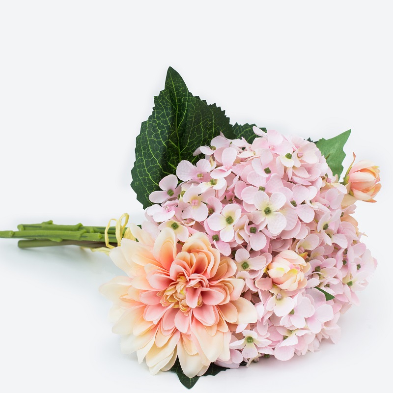 Hot koop Mooie romantische bruiloft tafel decoratie bruids boeket kunstmatige zijden bloem