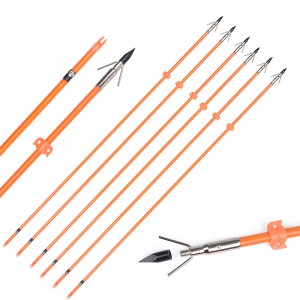 110021-05 ELONG OUTDOOR OD8MM 32Inch Fiberglass As Bowfishing Arrow Boogschieten Visuitrusting