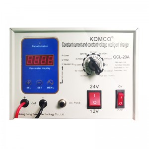 KOMCO-batterijlader, 12v/24V/36V/45V/60v/72V spanning en huidige aangepaste, auto-oplader en onderhouder voor auto, vrachtwagen, golfkar, grasmaaier, marine, boot, sneeuwscooter, ATV, RV, SLA AGM GEL CE EFB