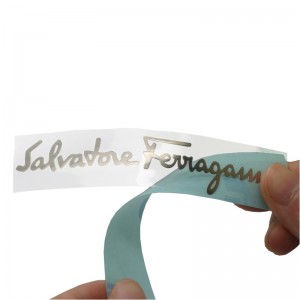 Hoge kwaliteit aangepaste merk 3D reliëf gemeld logo elektroform glanzend geborsteld zilver metalen dunnenikkel sticker