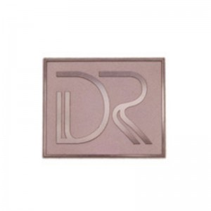 Aangepaste gouden gegraveerde 3D aluminium reliëf metalen logo plaat voor handtas