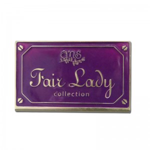 Hoge kwaliteit aangepaste merk mode matte afwerking metalennaam label zijden afdrukken aluminium business visiting kaart voor eigen logo