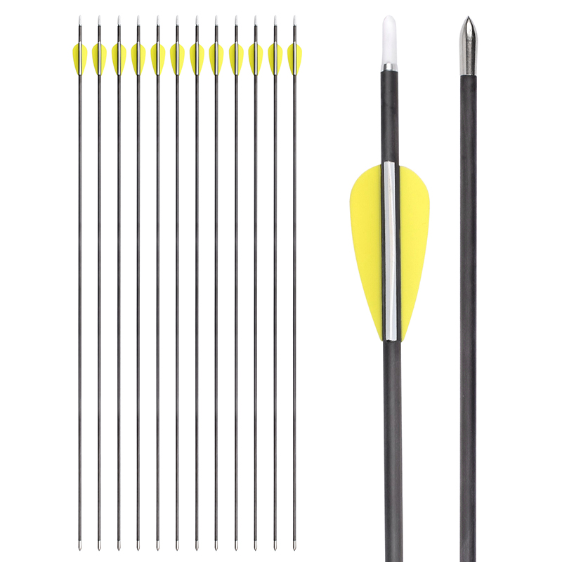 Elong Outdoor 121125 ID3.2mm Pure Carbon Arrow 32 \\ '\\' boogschieten koolstofpijlen voor doelschieten en oefenen