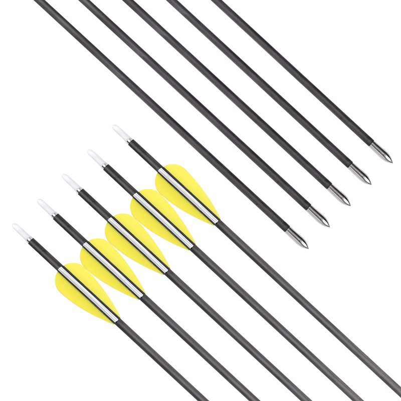 Elong Outdoor 121125 ID3.2mm Pure Carbon Arrow 32 \\ '\\' boogschieten koolstofpijlen voor doelschieten en oefenen