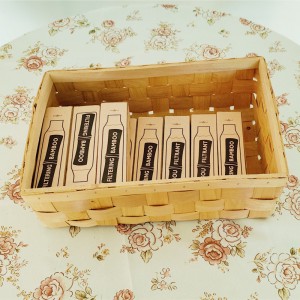 Simpele producten verkocht hout chip verpakking mand