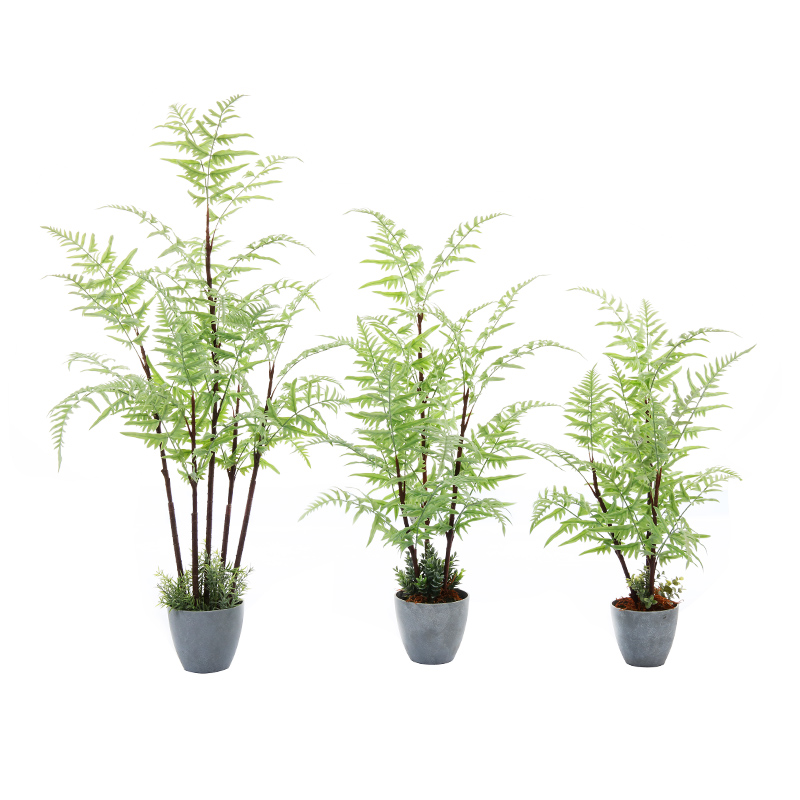 Hot koop realistische chlorofytum comosum tree kunstmatige plant kunstmatige boom ingemaakte varen