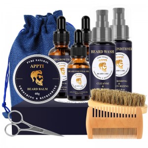 In voorraad Mannen Huidverzorgingsproducten Pure Nutrients Baard Zorg Set Baard Groei Oil Beard Cream Set