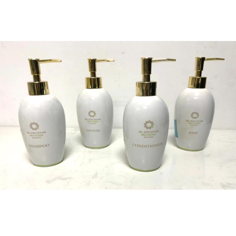 Klassieke keramische vloeibare zeep lotion shampoo dispenser badkamer accessoires